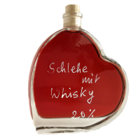 Schlehenlikör m. Whisky 20% Vol Herz 200ml